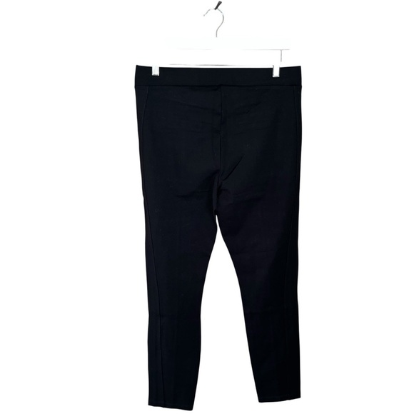 NEW Tahari Womens Slim Fit Pull-On Black Stretch Faux Pants Zip Detail Size M - Picture 4 of 11